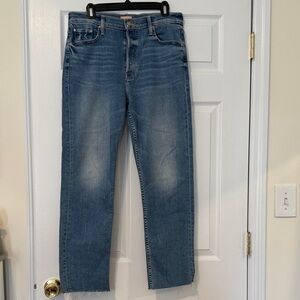 MOTHER Denim The Tomcat Flood Fray Women’s Size 32 ‘TASTY WAVES’ Color